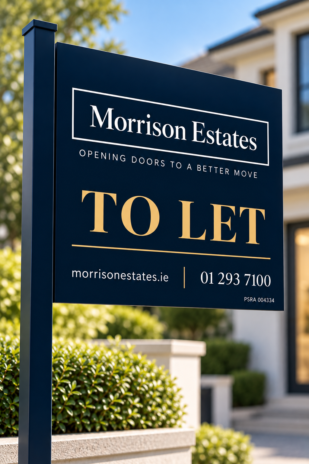 Morrison Estates To Let sign
